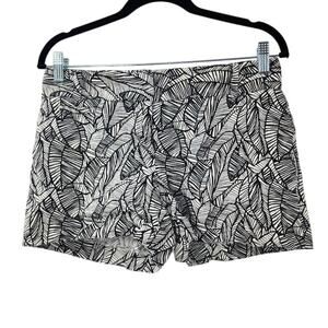 LOFT 100% Linen Floral Tropical Print Shorts Womens Size 0 Beach Coastal
